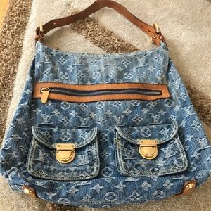 Louis Vuitton Denim Baggy GM Blue